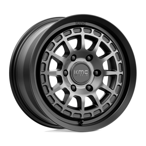 KMC KM719 CANYON 17X8 SATIN BLACK W/ GRAY TINT
