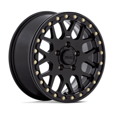 KMC Powersports KS235 GRENADE BEADLOCK 15X6 SATIN BLACK