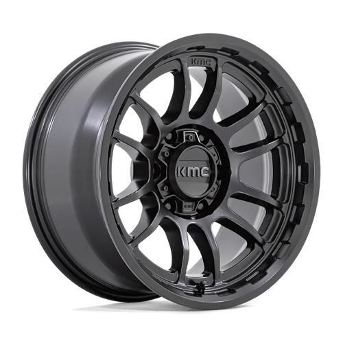 KMC KM727 WRATH 17X8.5 SATIN BLACK