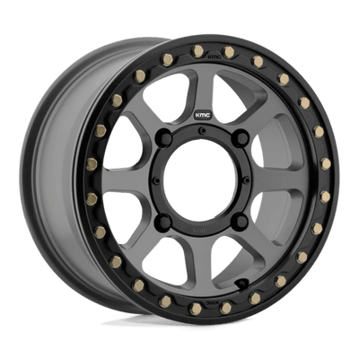 KMC Powersports KS234 ADDICT 2 BEADLOCK 15X6 SATIN GRAY
