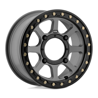 KMC Powersports KS234 ADDICT 2 BEADLOCK 15X6 SATIN GRAY