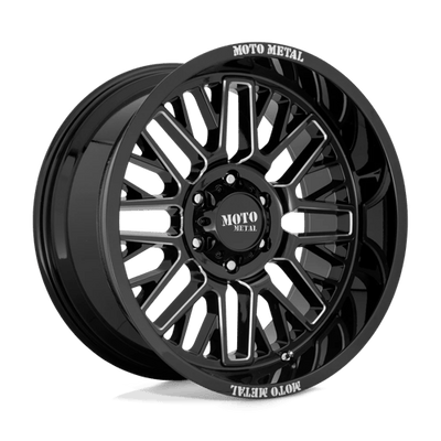 Moto Metal MO802 WARLOCK 20X9 GLOSS BLACK MILLED