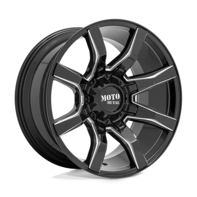 Moto Metal MO804 SPIDER 22X12 GLOSS BLACK MILLED