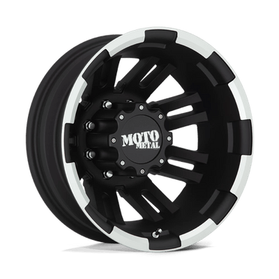 Moto Metal MO963 16X6 MATTE BLACK MACHINED DUALLY - REAR