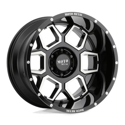 Moto Metal MO981 SPADE 20X10 GLOSS BLACK MACHINED