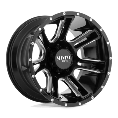 Moto Metal MO982 AMP 20X9 GLOSS BLACK MILLED