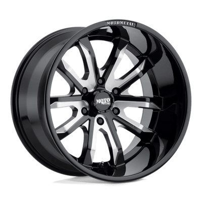 Moto Metal MO983 DAGGER 20X9 GLOSS BLACK MILLED
