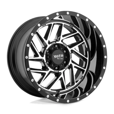 Moto Metal MO985 BREAKOUT 20X9 GLOSS BLACK MACHINED