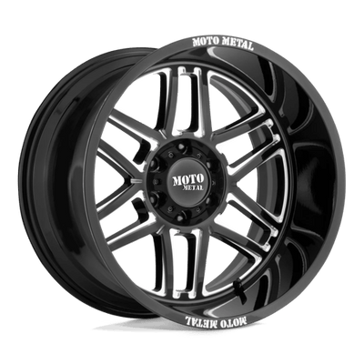 Moto Metal MO992 FOLSOM 24X14 GLOSS BLACK MILLED