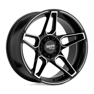 Moto Metal MO994 FANG 20X12 GLOSS BLACK MACHINED