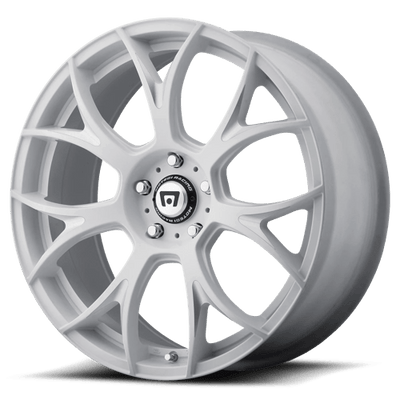 Motegi MR126 20X8.5 MATTE WHITE W/ MILLED ACCENTS