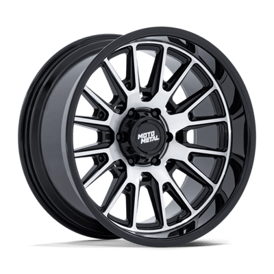 Moto Metal MO814 TEKTON 20X10 GLOSS BLACK W/ MACHINED FACE