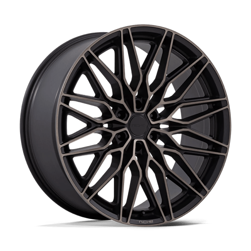 Niche 1PC NC278 CALABRIA 6 24X10 MATTE BLACK MACHINED DARK TINT