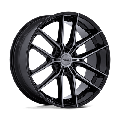 Niche 1PC NC280 PRODIGY 6 24X10 GLOSS BLACK DARK TINTED CLEAR