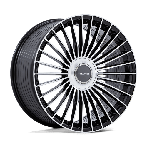 Niche 1PC NC282 SERENE 22X10.5 GLOSS BLACK W/ MACHINED FACE