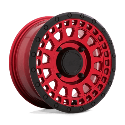 Black Rhino Hard Alloys - UTV PARKER UTV 15X7 CANDY RED W/ BLACK LIP