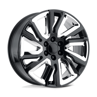 Performance Replicas PR202 22X9 GLOSS BLACK W/ CHR ACC