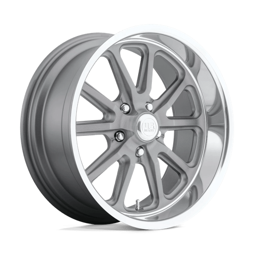 US Mag 1PC U111 RAMBLER 20X9.5 TEXTURED GRAY W/ DIAMOND CUT LIP