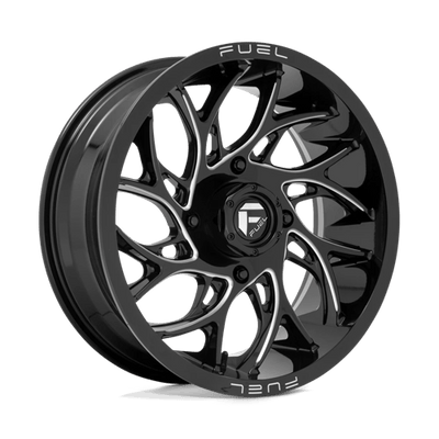 Fuel UTV D741 RUNNER 18X7 GLOSS BLACK MILLED