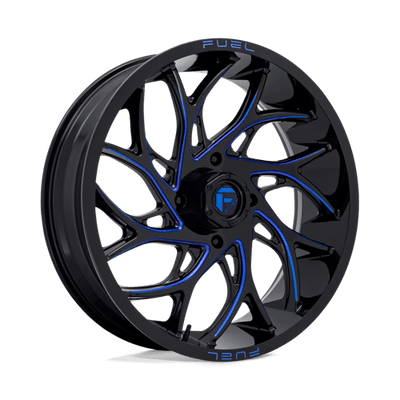 Fuel UTV D778 RUNNER UTV 22X7 GLOSS BLACK MILLED CANDY BLUE