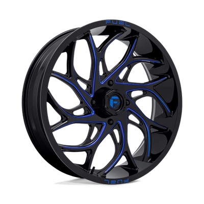 Fuel UTV D778 RUNNER UTV 24X7 GLOSS BLACK MILLED CANDY BLUE