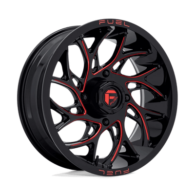 Fuel UTV D779 RUNNER UTV 20X7 GLOSS BLACK MILLED CANDY RED