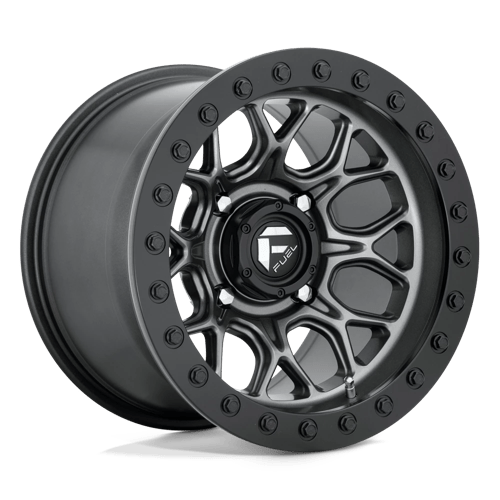 Fuel UTV D919 TECH BEADLOCK 15X10 MATTE GUN METAL BLACK BEAD RING