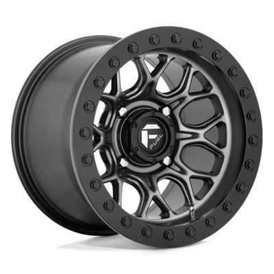 Fuel UTV D919 TECH BEADLOCK 15X10 MATTE GUN METAL BLACK BEAD RING
