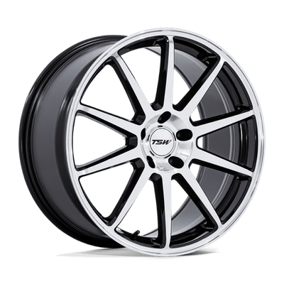 TSW TW004 CANARD 19X9.5 GLOSS BLACK W/ MACHINED FACE