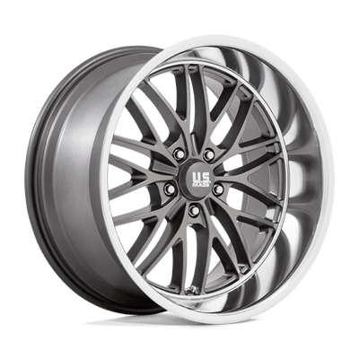 US Mag 1PC U139 SANTA CRUZ 20X10 ANTHRACITE W/ DIAMOND CUT LIP