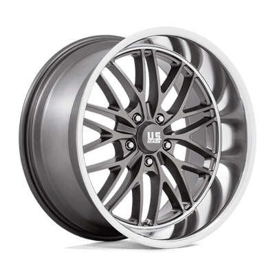 US Mag 1PC U139 SANTA CRUZ 20X10 ANTHRACITE W/ DIAMOND CUT LIP