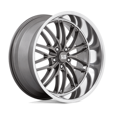 US Mag 1PC U139 SANTA CRUZ 22X10.5 ANTHRACITE W/ DIAMOND CUT LIP