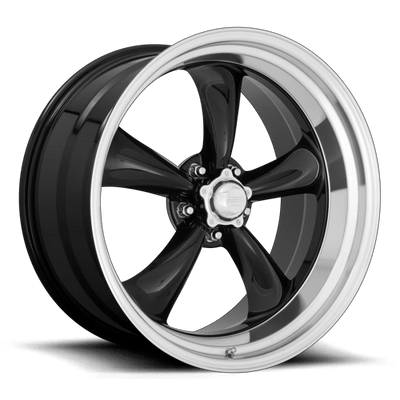 American Racing Vintage VN315 TORQ THRUST II 1 PC 22X11 GLOSS BLACK MACHINED LIP