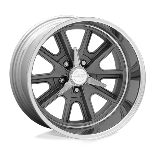 American Racing Vintage VN427 SHELBY COBRA 18X8 TWO-PIECE MAG GRAY CENTER POLISHED BARREL