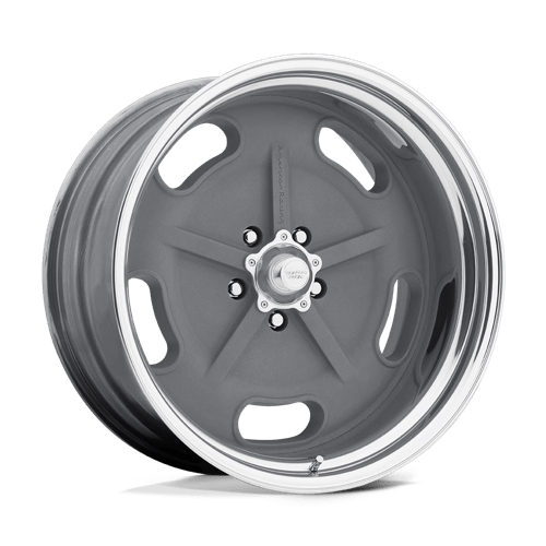 American Racing Vintage VN470 SALT FLAT 15X8 MAG GRAY W/ CENTER POLISHED BARREL
