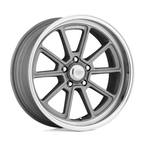 American Racing Vintage VN510 DRAFT 18X10 VINTAGE SILVER W/ DIAMOND CUT LIP