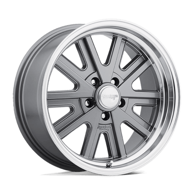 American Racing Vintage VN527 427 MONO CAST 15X8 MAG GRAY MACHINED LIP
