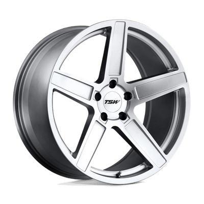 TSW ASCENT 17X8 MATTE TITANIUM SILVER