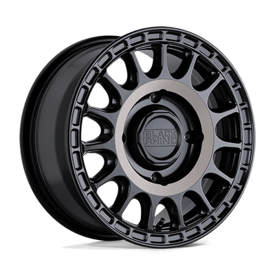 Black Rhino Hard Alloys - UTV SANDSTORM UTV 15X7 SEMI GLOSS BLACK W/ MACHINED TINT