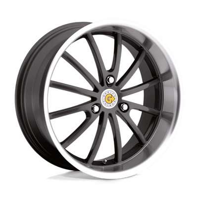 Genius DARWIN 17X7.5 GUNMETAL W/ MIRROR CUT LIP