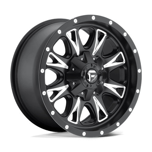 Fuel 1PC D513 THROTTLE 22X14 MATTE BLACK MILLED