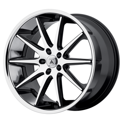 Asanti Black ABL-4 CAPELLA 20X10 MACHINED FACE W/ SS LIP