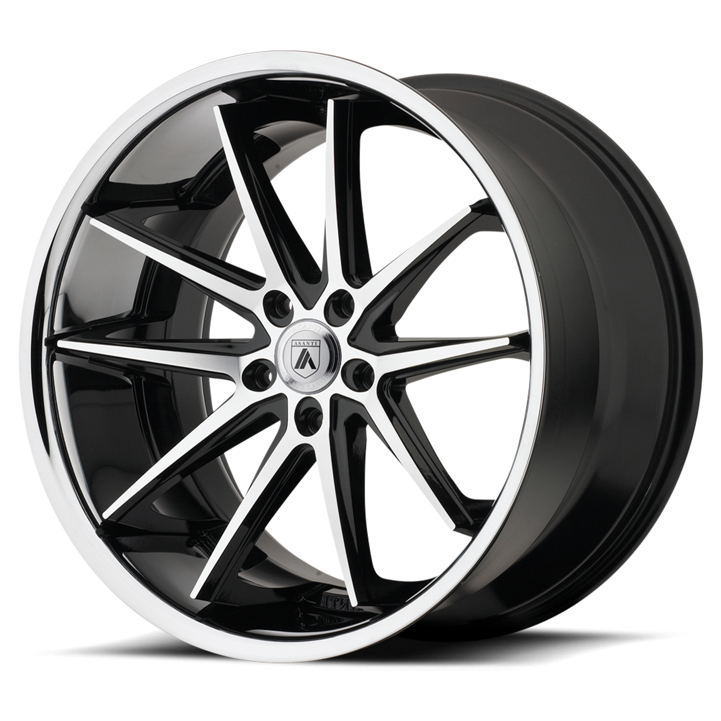 Asanti Black ABL-5 ALTAIR 22X10.5 MACHINED FACE W/ SS LIP