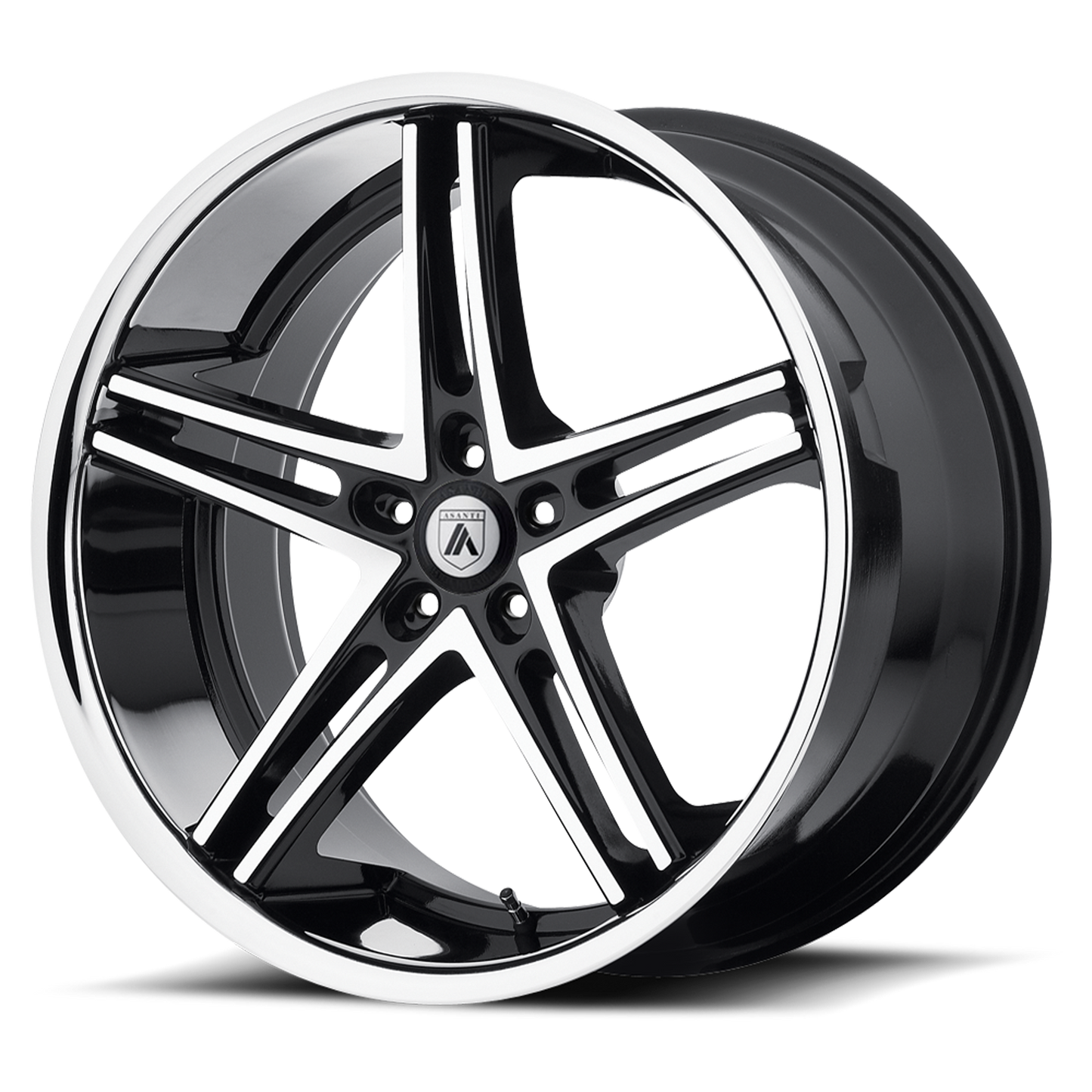 Asanti Black ABL-7 22X10 MACHINED FACE W/ SS LIP