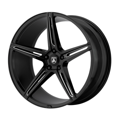 Asanti Black ABL-22 ALPHA 5 20X10.5 GLOSS BLACK MILLED