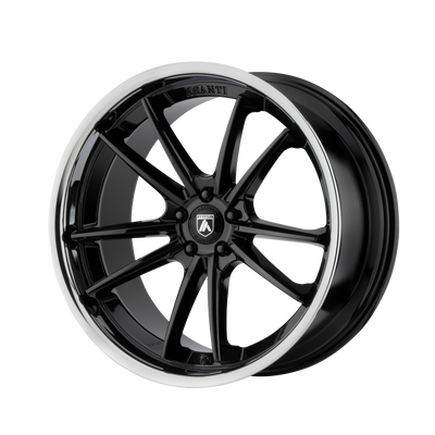 Asanti Black ABL-23 SIGMA 22X10.5 GLOSS BLACK W/ CHROME LIP