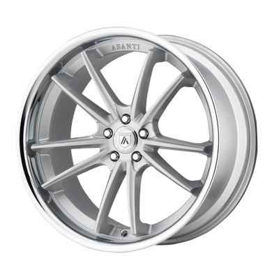 Asanti Black ABL-23 SIGMA 22X9 BRUSHED SILVER W/ CHROME LIP