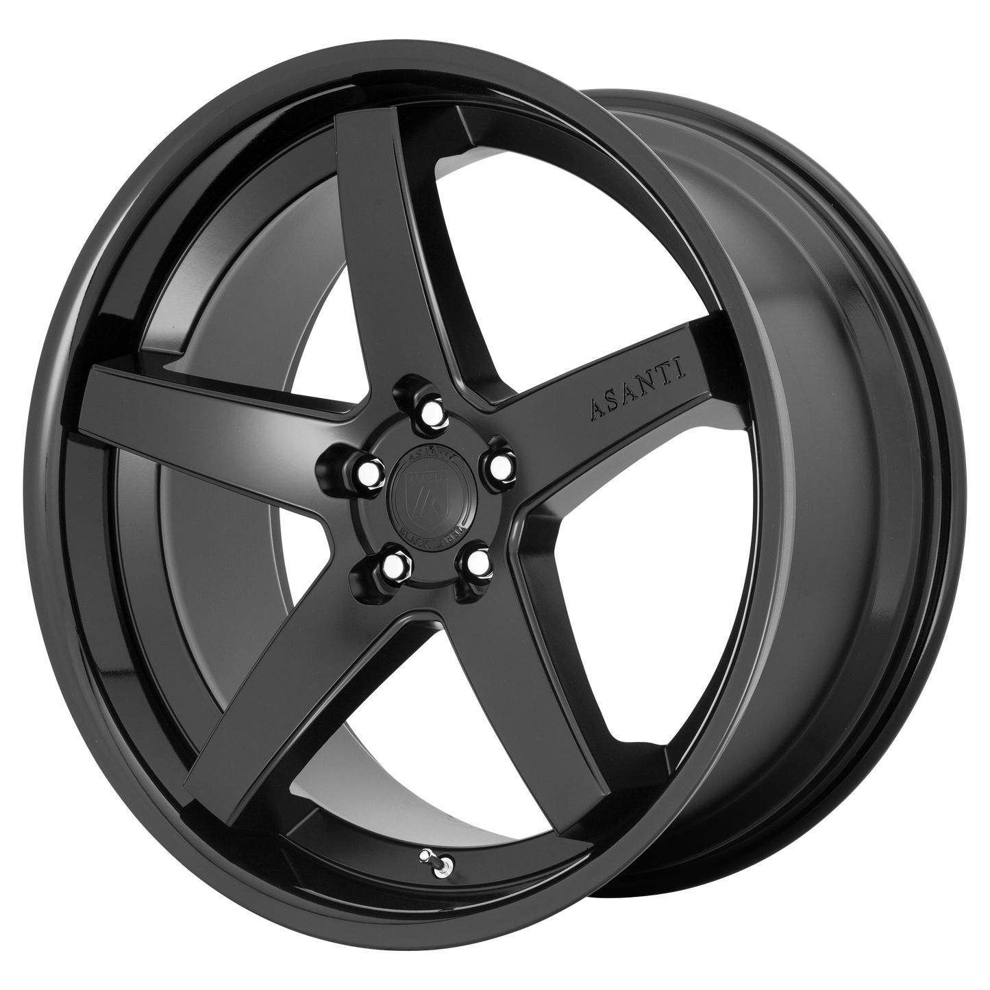 Asanti Black ABL31 REGAL 22X10.5 SATIN BLACK W/ GLOSS BLACK LIP