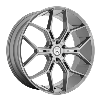 Asanti Black ABL-38 MONARCH TRUCK 22X9.5 TITANIUM BRUSHED