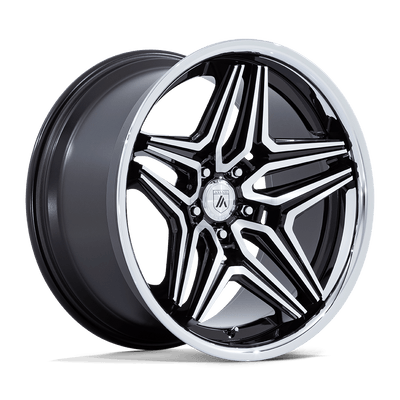 Asanti Black AB046 DUKE 22X10.5 GLOSS BLACK MACHINED